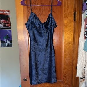 Navy blue mini dress